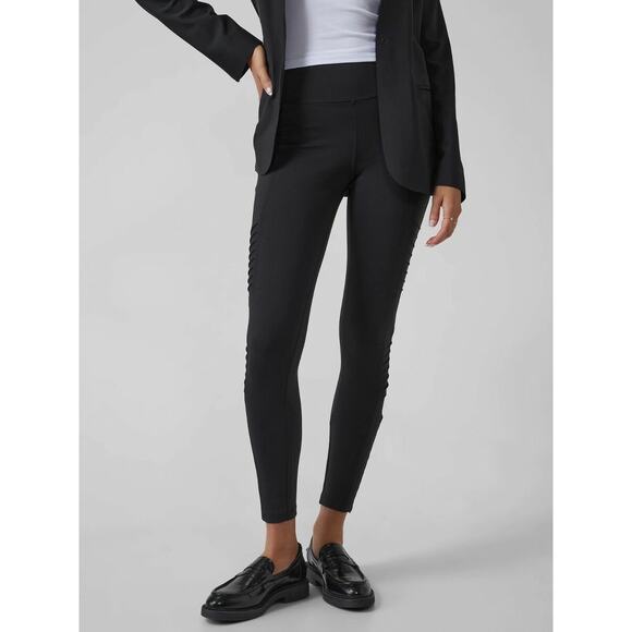 Athleta Pants - Athleta Black Sculpting Athletic Delancey Moto Tight Leggings‎ Size Medium